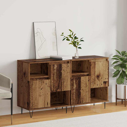 Dressoir 2 pcs Oudhout 60 x 35 x 70 cm