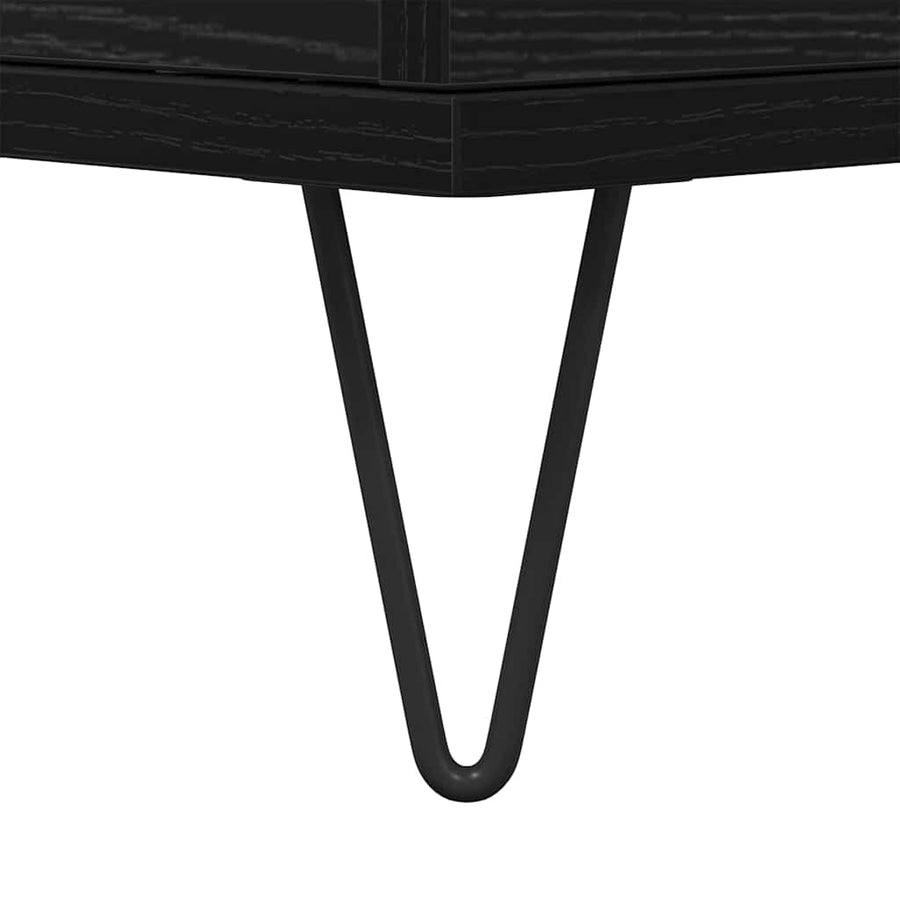 Dressoir 2 pcs Zwart Eiken 60 x 35 x 70 cm