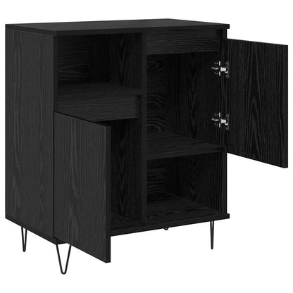 Dressoir 2 pcs Zwart Eiken 60 x 35 x 70 cm
