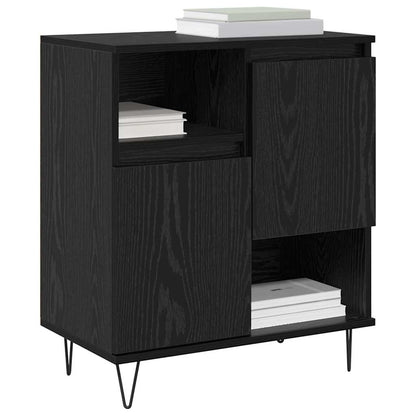 Dressoir 2 pcs Zwart Eiken 60 x 35 x 70 cm