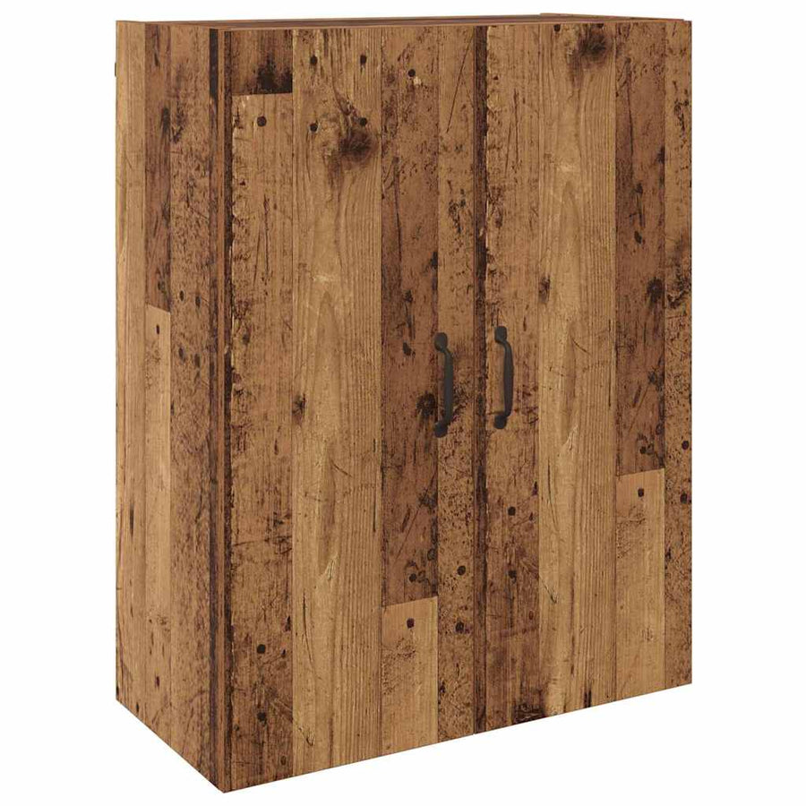Wandkast 2 pcs Oudhout 69,5 x 34 x 90 cm Bewerkt hout