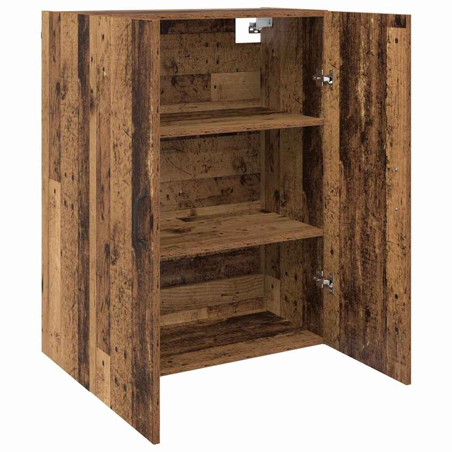 Wandkast 2 pcs Oudhout 69,5 x 34 x 90 cm Bewerkt hout