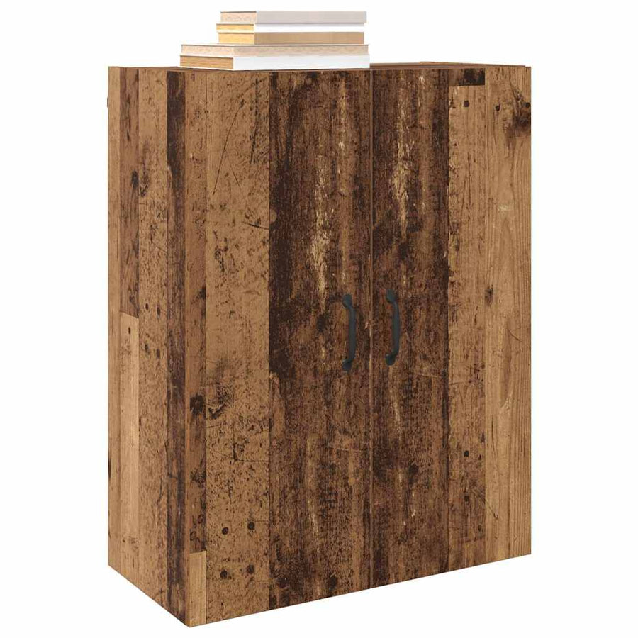 Wandkast 2 pcs Oudhout 69,5 x 34 x 90 cm Bewerkt hout