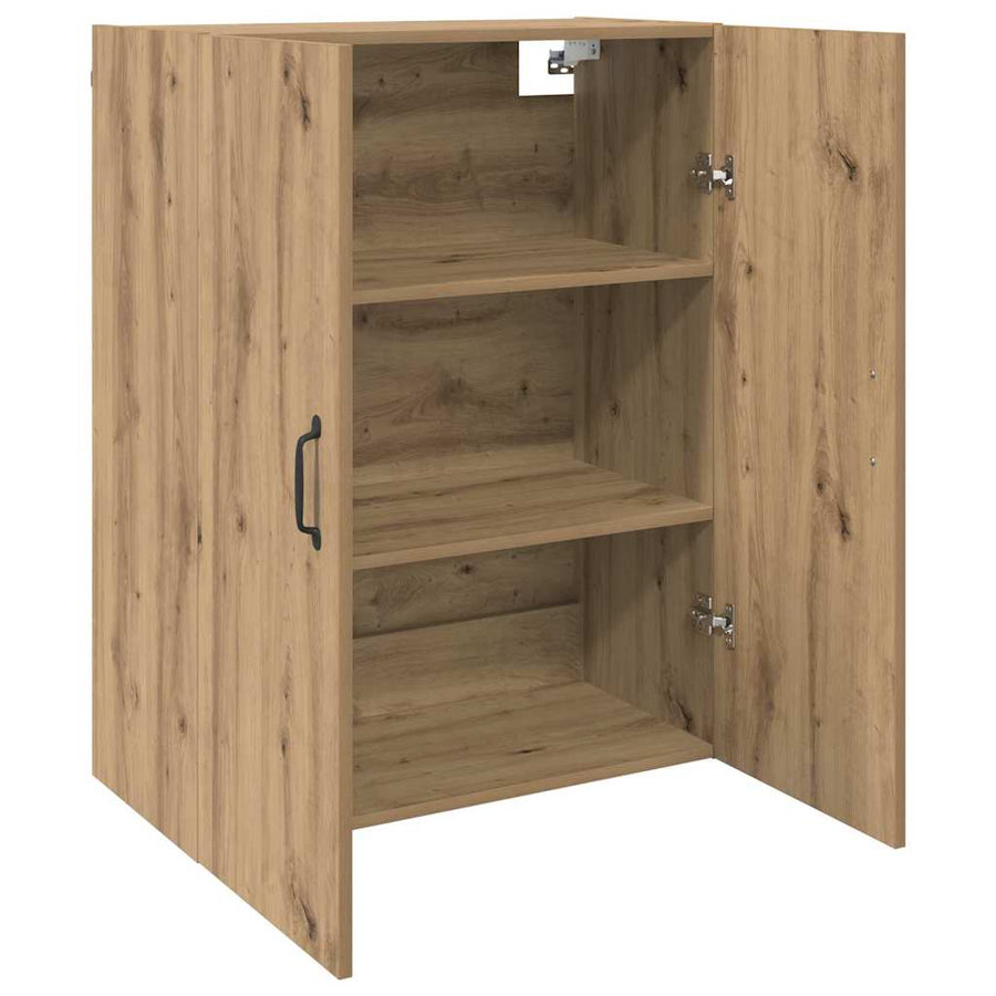 Wandkast 2 pcs Artisan Eiken 69,5 x 34 x 90 cm Bewerkt hout