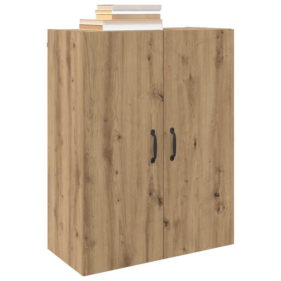 Wandkast 2 pcs Artisan Eiken 69,5 x 34 x 90 cm Bewerkt hout
