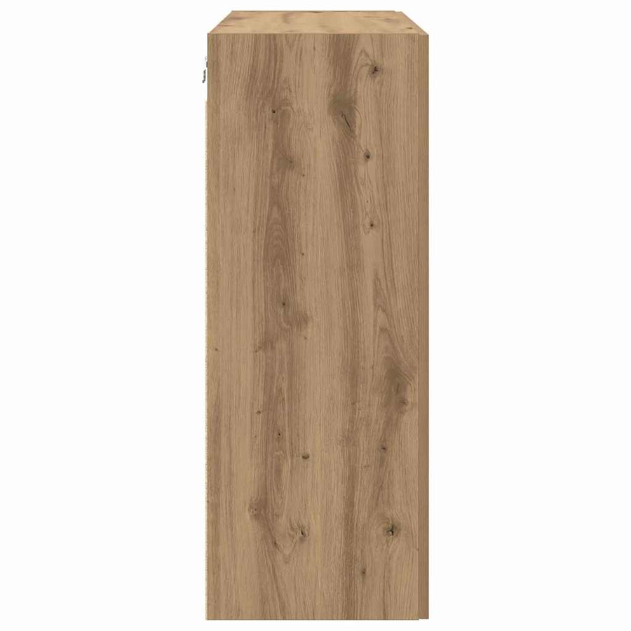 Wandkast 2 pcs Artisan Eiken 69,5 x 34 x 90 cm Bewerkt hout