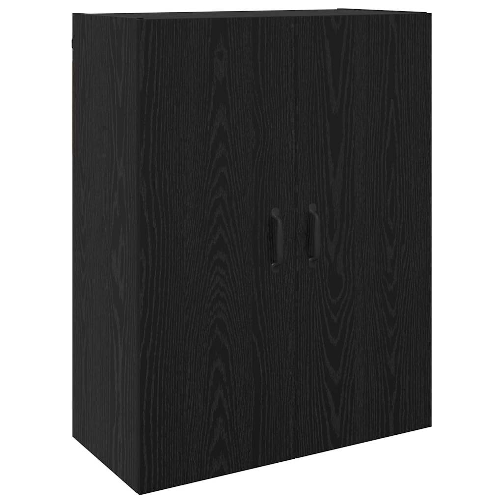 Wandkast 2 pcs Zwart Eiken 69,5 x 34 x 90 cm Bewerkt hout