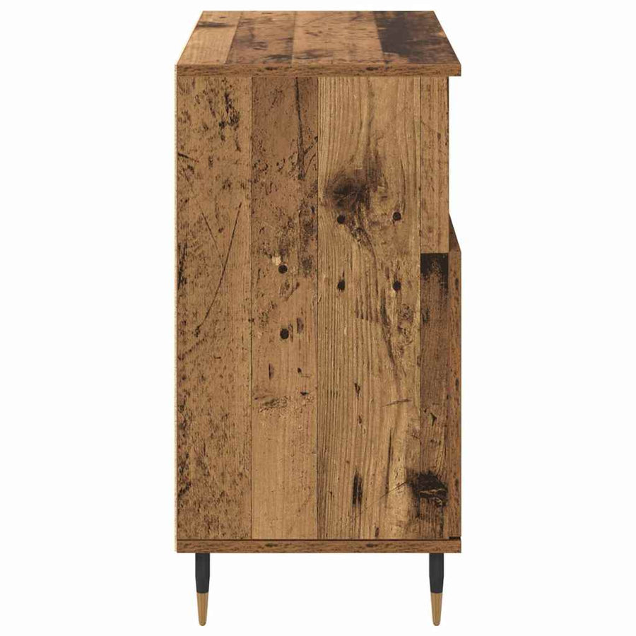 Dressoirs 2 pcs Oud hout 120 x 35 x 70 cm Bewerkt hout