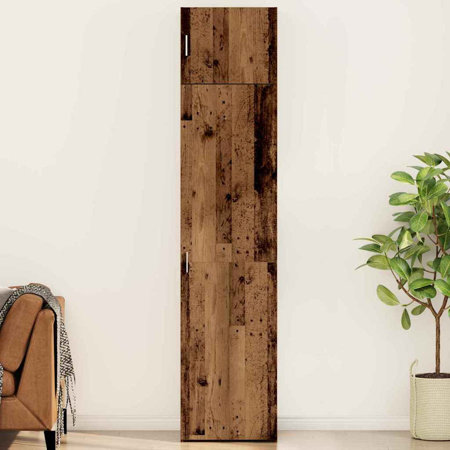 Dressoir 3 pcs Oudhout