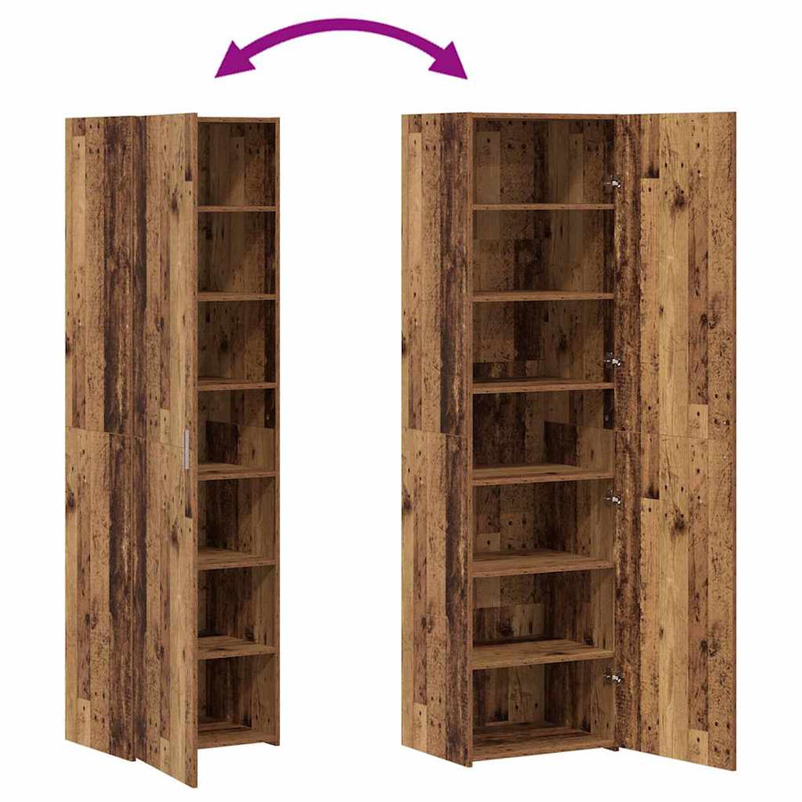 Dressoir 3 pcs Oudhout