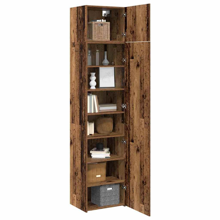 Dressoir 3 pcs Oudhout