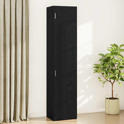 Dressoir 3 pcs Zwart Eiken