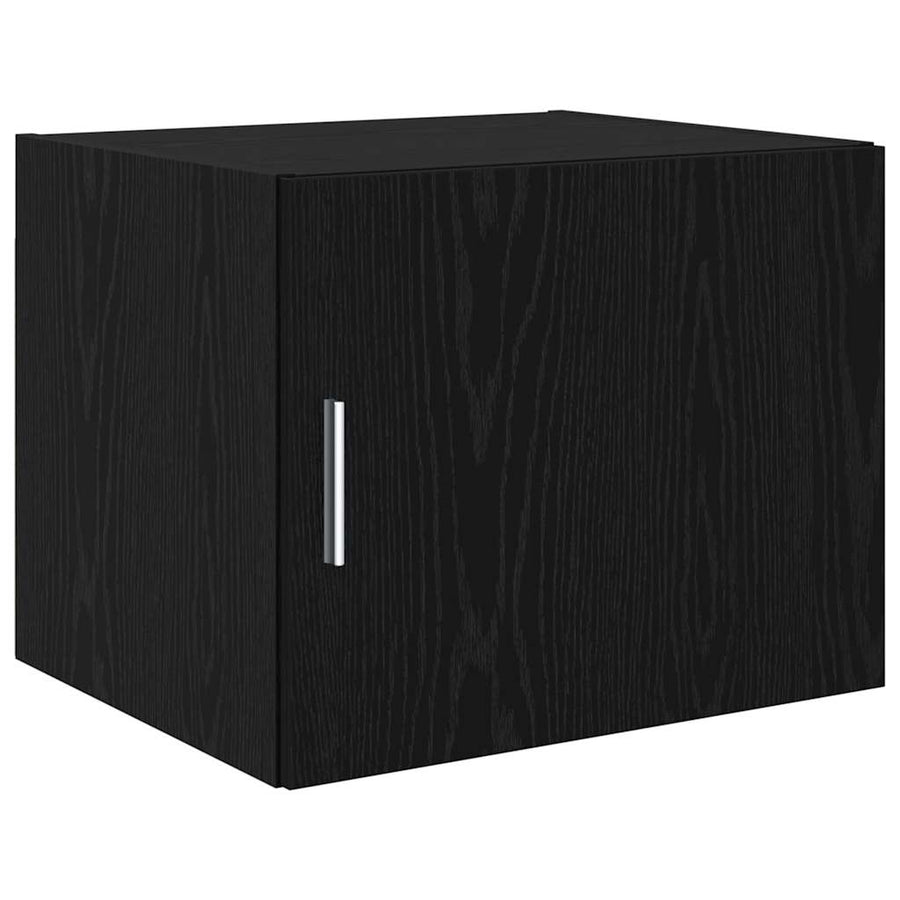 Dressoir 3 pcs Zwart Eiken