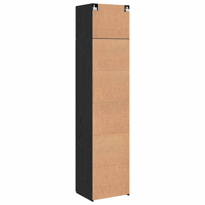 Dressoir 3 pcs Zwart Eiken