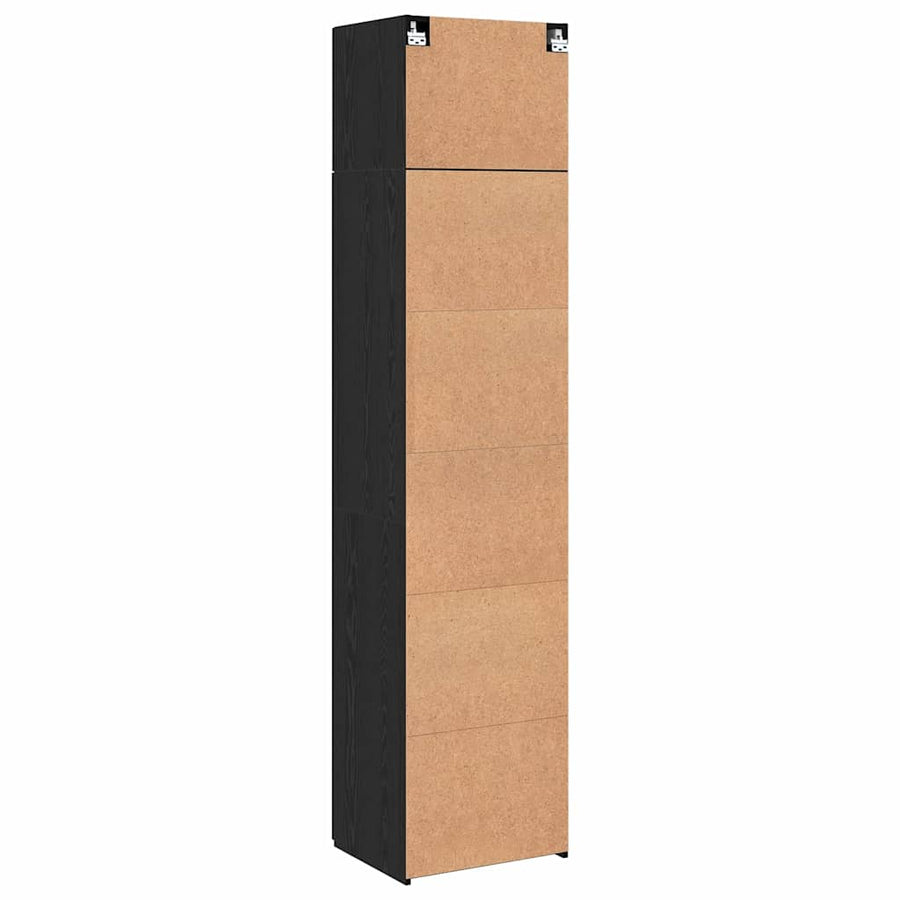 Dressoir 3 pcs Zwart Eiken