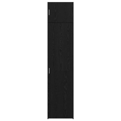 Dressoir 3 pcs Zwart Eiken