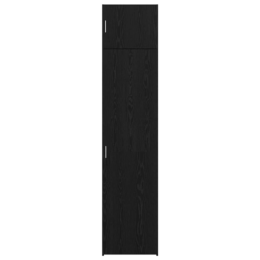 Dressoir 3 pcs Zwart Eiken