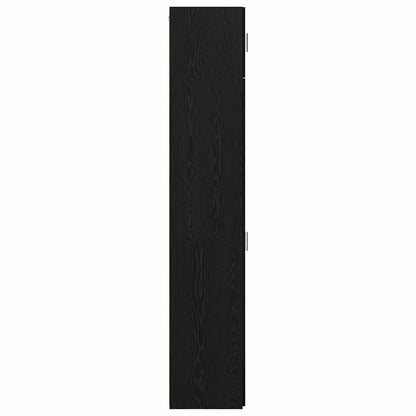 Dressoir 3 pcs Zwart Eiken