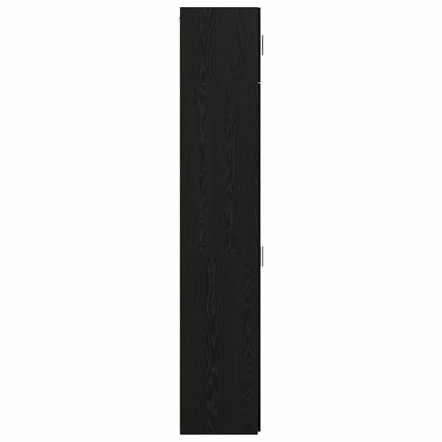 Dressoir 3 pcs Zwart Eiken