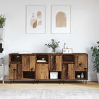 Dressoir bewerkt hout 60x35x70 cm oudhout