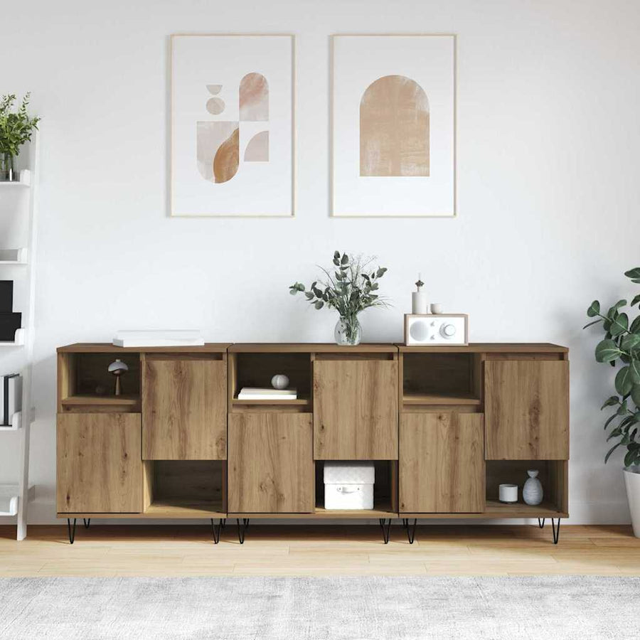 Dressoir 3 pcs Artisan Eiken 60 x 35 x 70 cm