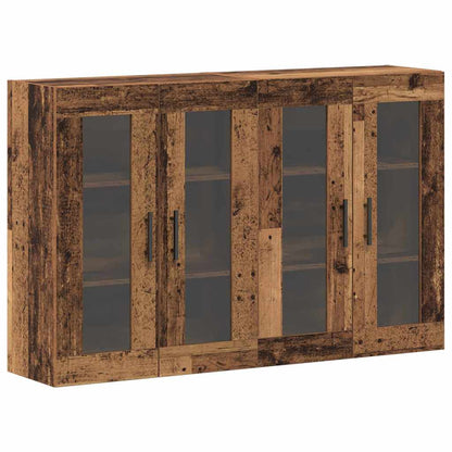 Wandgemonteerde Kasten 2 pcs Oud hout 69,5 x 34 x 90 cm