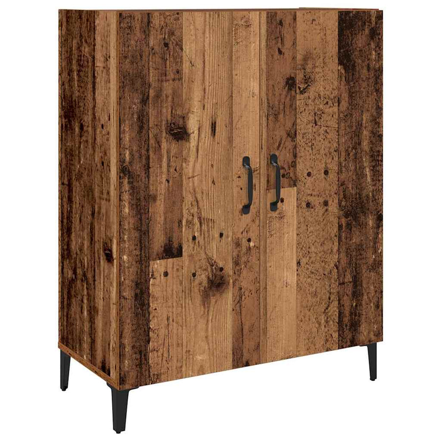 Hoge kast 2 pcs Oud hout Bewerkt hout