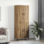 Tall cabinet 2 pcs Engineered wood Artisan Oak