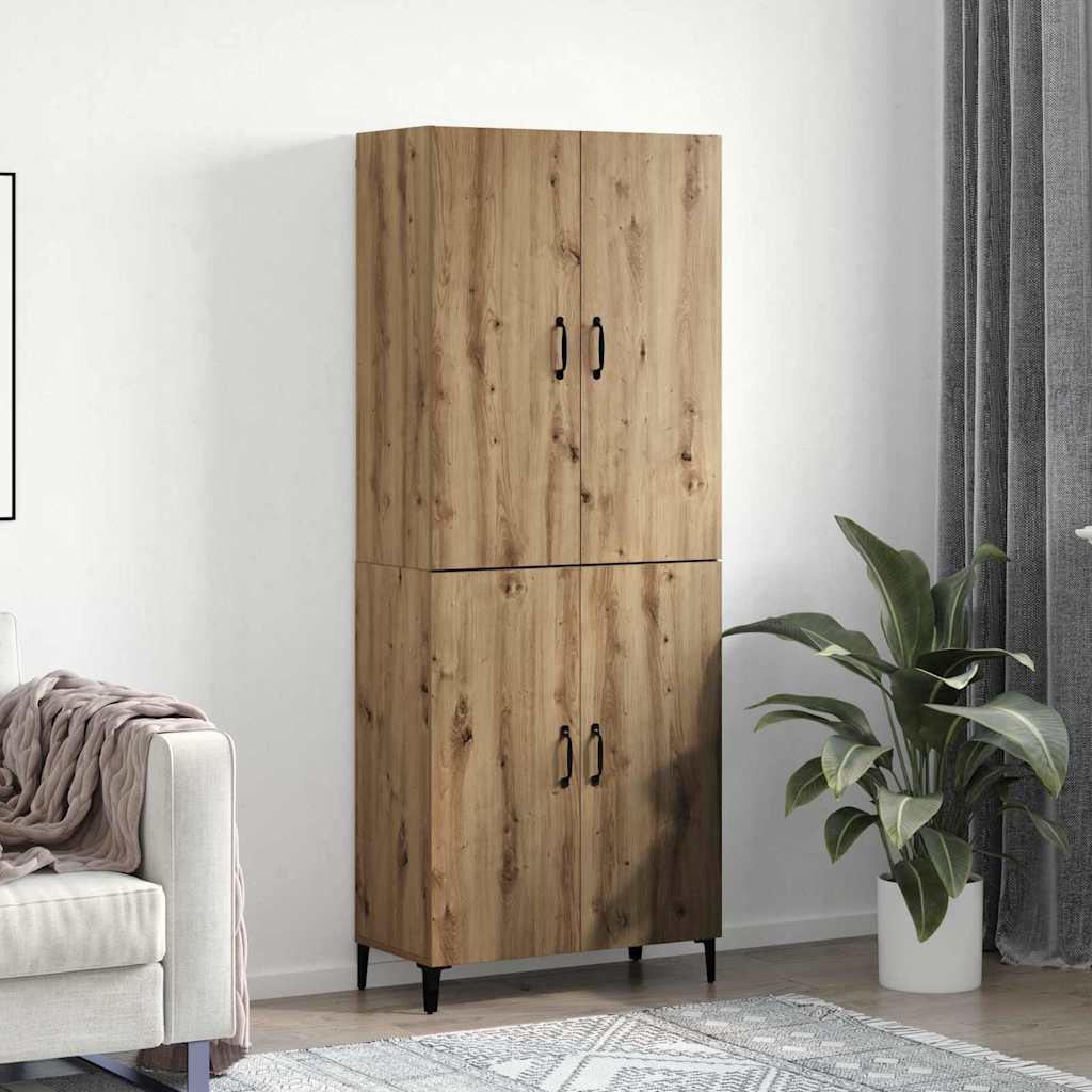 Hoge kast 2 pcs Artisan Eiken Bewerkt hout