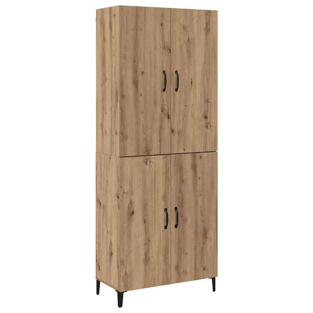 Hoge kast 2 pcs Artisan Eiken Bewerkt hout