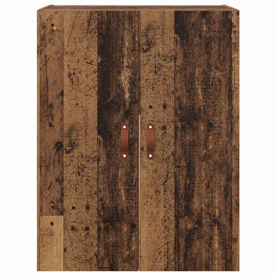 Wandkast 2 pcs Oudhout 69,5 x 34 x 90 cm Bewerkt hout
