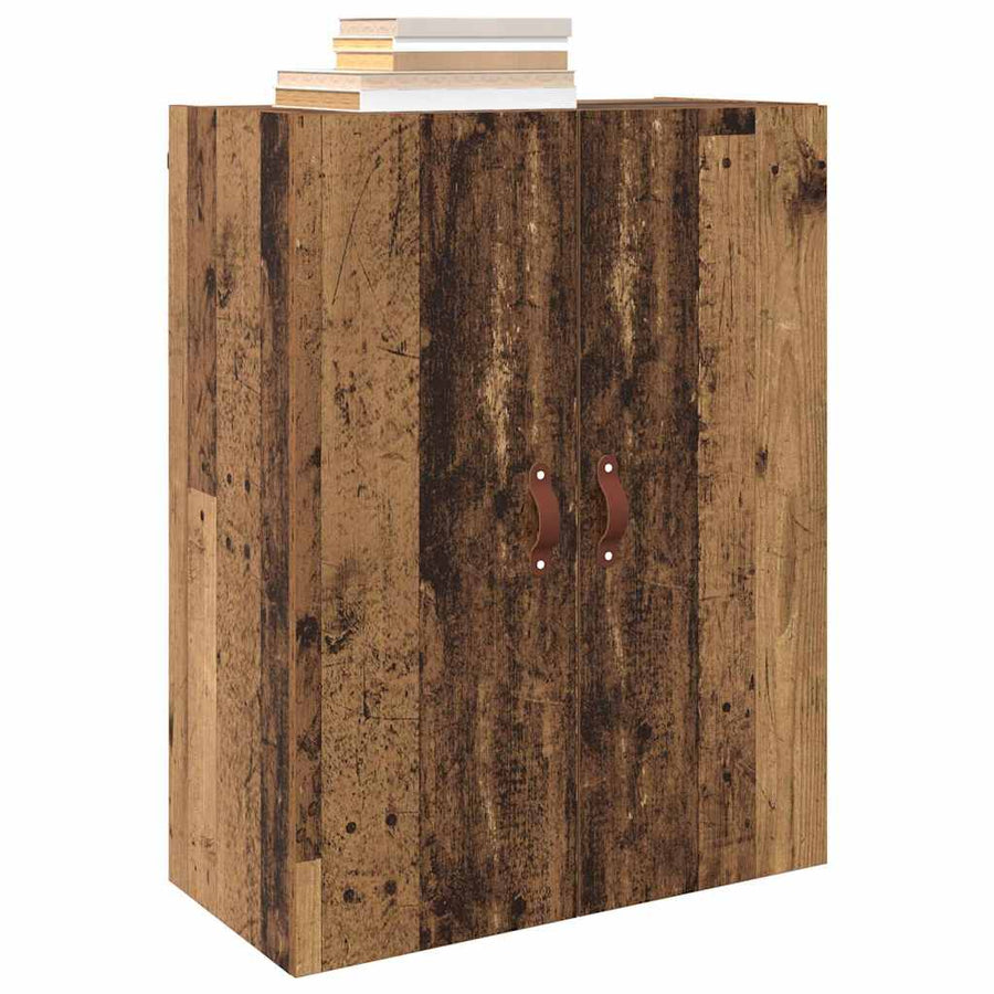 Wandkast 2 pcs Oudhout 69,5 x 34 x 90 cm Bewerkt hout