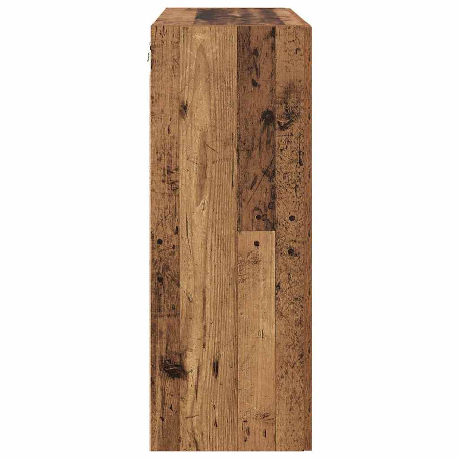 Wandkast 2 pcs Oudhout 69,5 x 34 x 90 cm Bewerkt hout