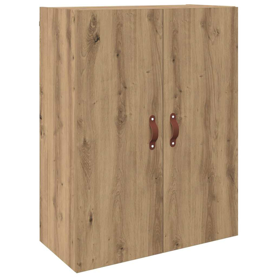 Wandkast 2 pcs Artisan Eiken 69,5 x 34 x 90 cm Bewerkt hout