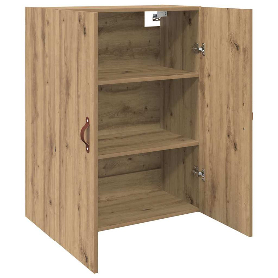 Wandkast 2 pcs Artisan Eiken 69,5 x 34 x 90 cm Bewerkt hout