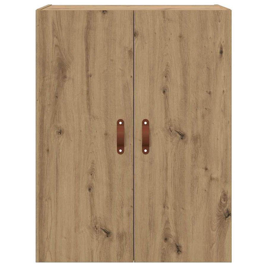 Wandkast 2 pcs Artisan Eiken 69,5 x 34 x 90 cm Bewerkt hout