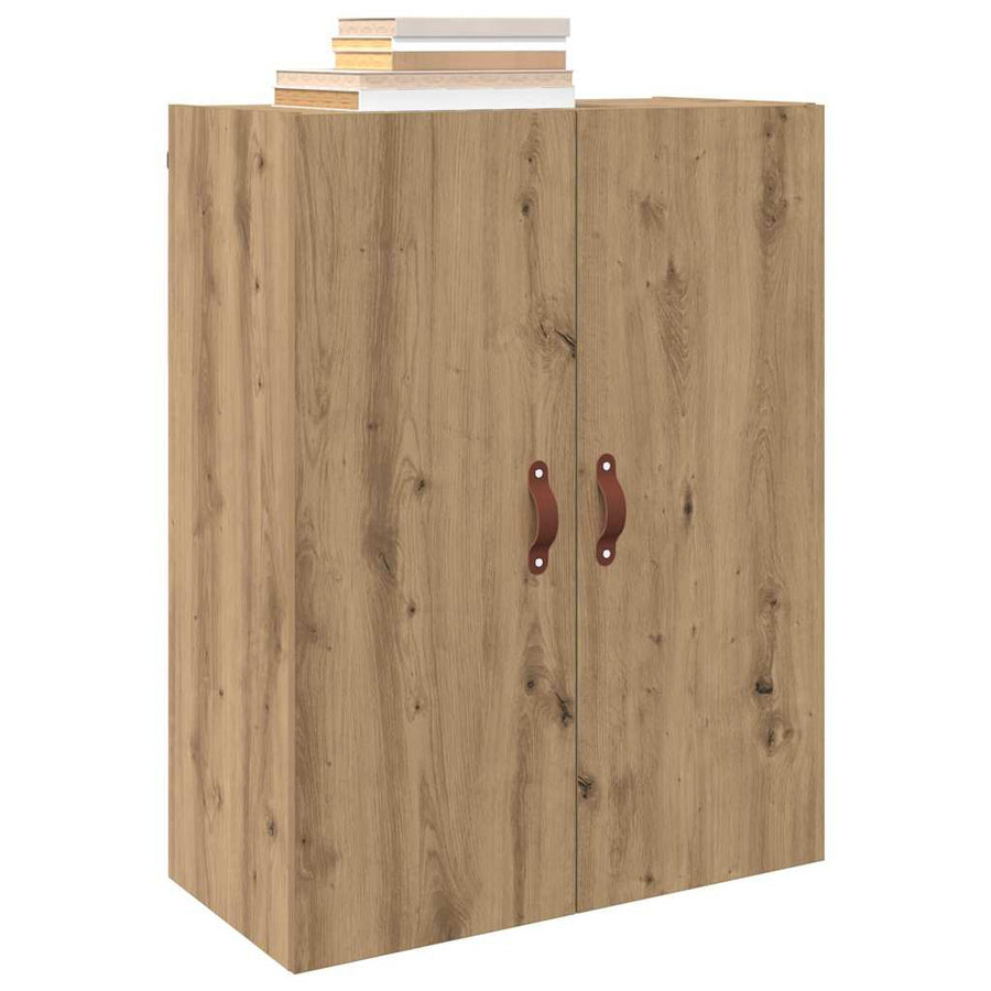 Wandkast 2 pcs Artisan Eiken 69,5 x 34 x 90 cm Bewerkt hout