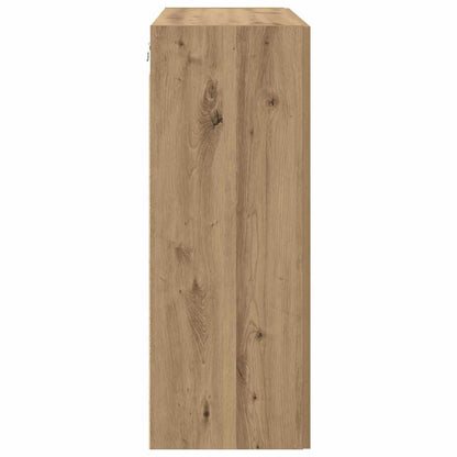 Wandkast 2 pcs Artisan Eiken 69,5 x 34 x 90 cm Bewerkt hout