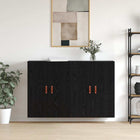 Wall Cabinet 2 pcs Black Oak 69.5 x 34 x 90 cm Engineered Wood