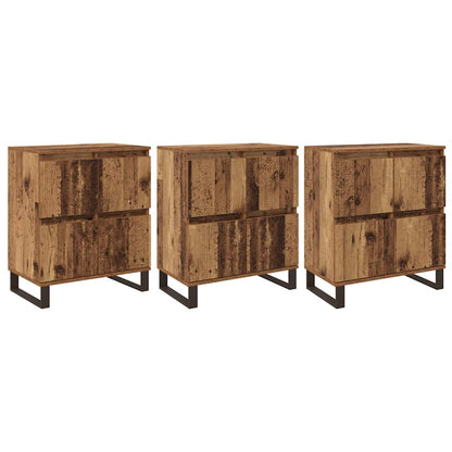 Dressoir 3 pcs Oudhout 60 x 35 x 70 cm
