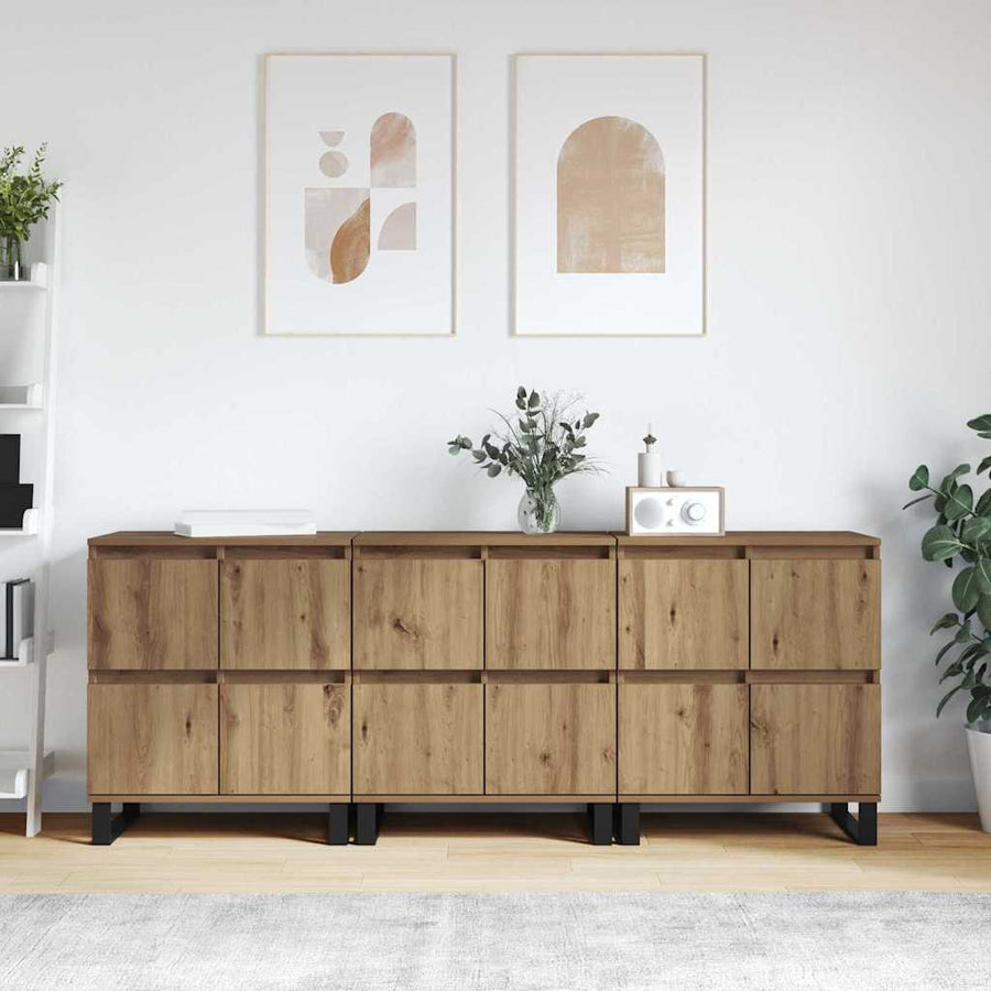 Dressoir 3 pcs Artisan Eiken 60 x 35 x 70 cm
