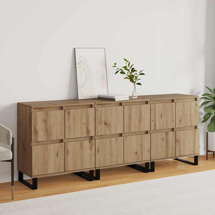 Dressoir 3 pcs Artisan Eiken 60 x 35 x 70 cm