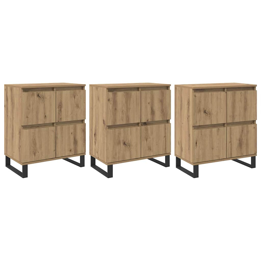 Dressoir 3 pcs Artisan Eiken 60 x 35 x 70 cm