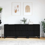 Dressoir 60x35x70 cm zwart eiken spaanplaat