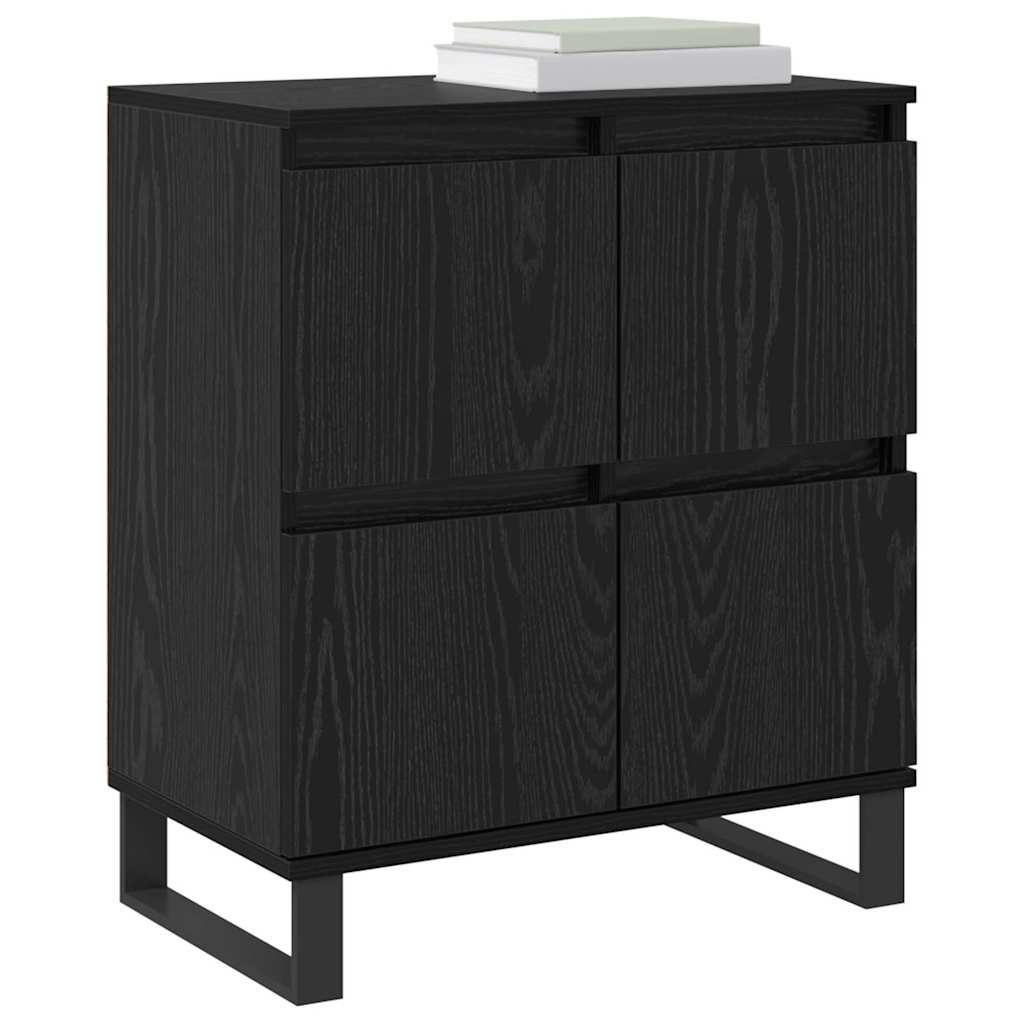 Dressoir 3 pcs Zwart Eiken 60 x 35 x 70 cm