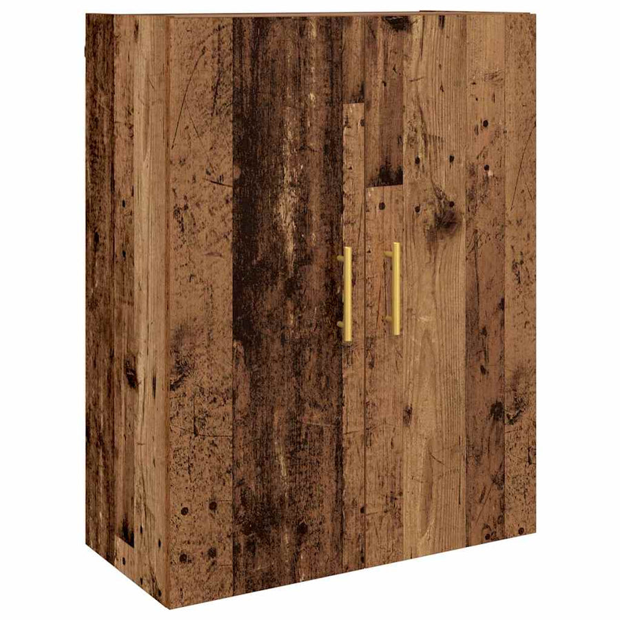 Highboard Oud hout 69,5 x 34 x 180 cm Bewerkt hout