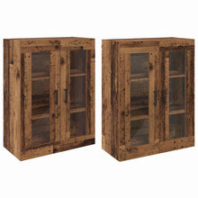 Wandgemonteerde Kasten 2 pcs Oud hout 69.5 x 34 x 90 cm