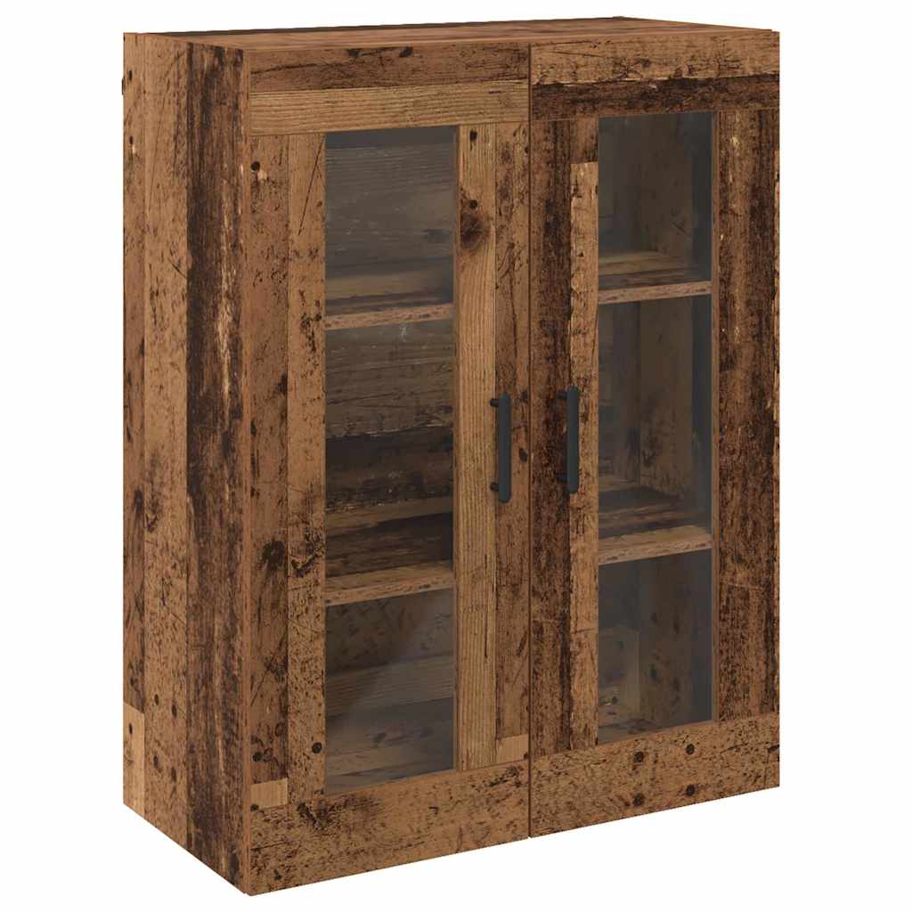 Wandgemonteerde Kasten 2 pcs Oud hout 69.5 x 34 x 90 cm