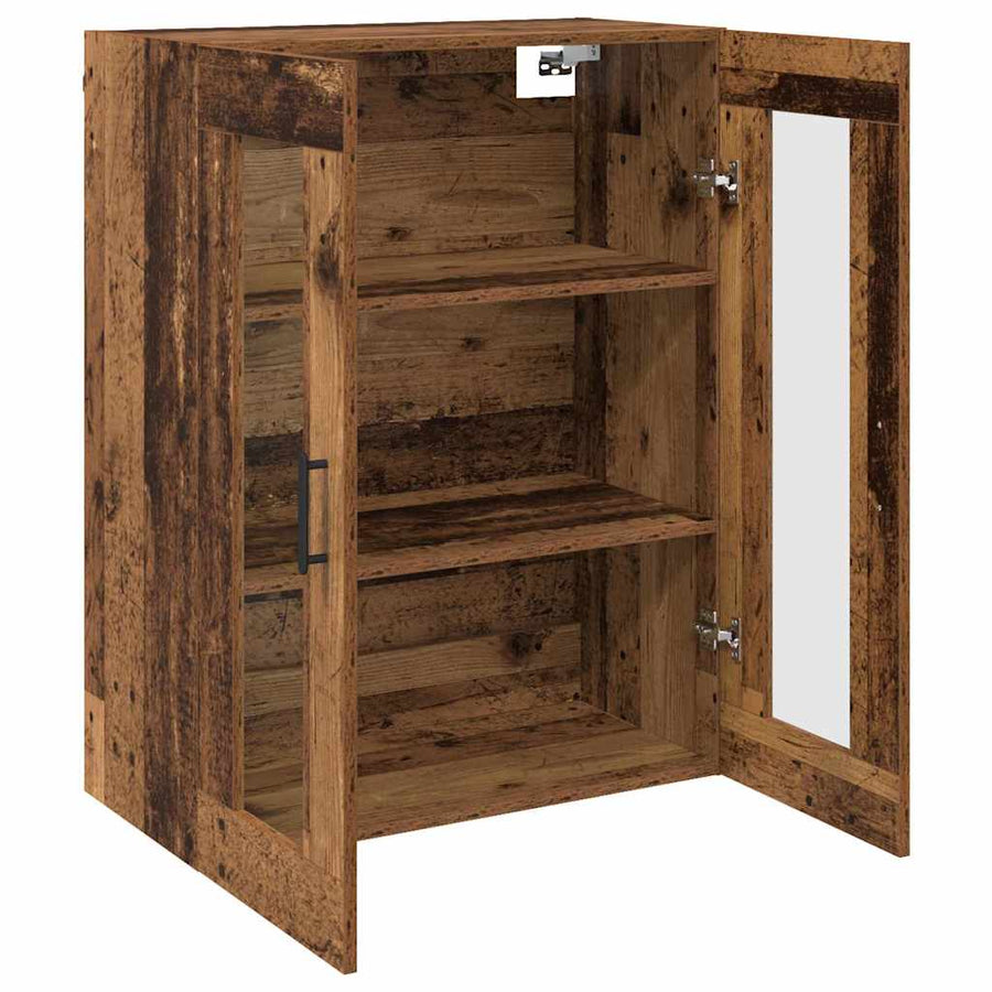 Wandgemonteerde Kasten 2 pcs Oud hout 69,5 x 34 x 90 cm
