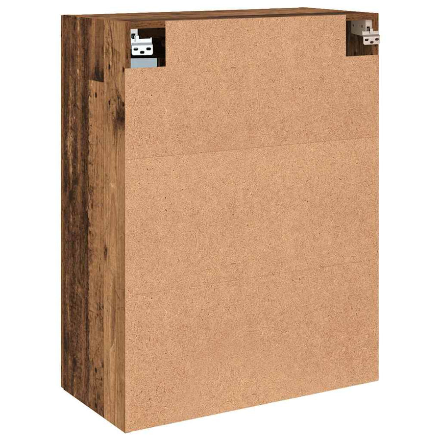 Wandgemonteerde Kasten 2 pcs Oud hout 69,5 x 34 x 90 cm